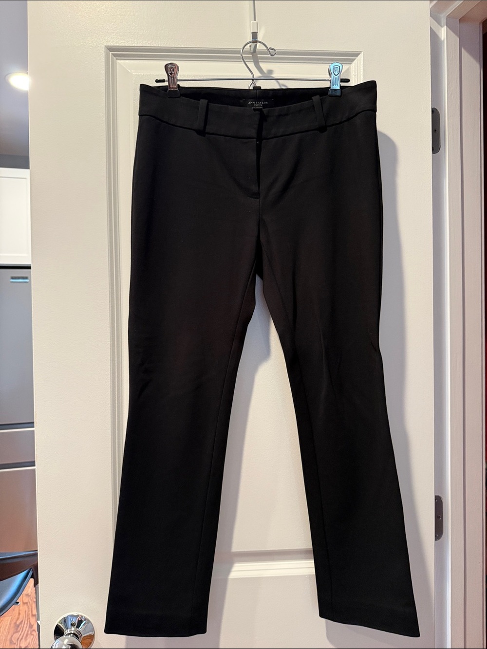 Ann Taylor Black Straight Leg Dress Pants